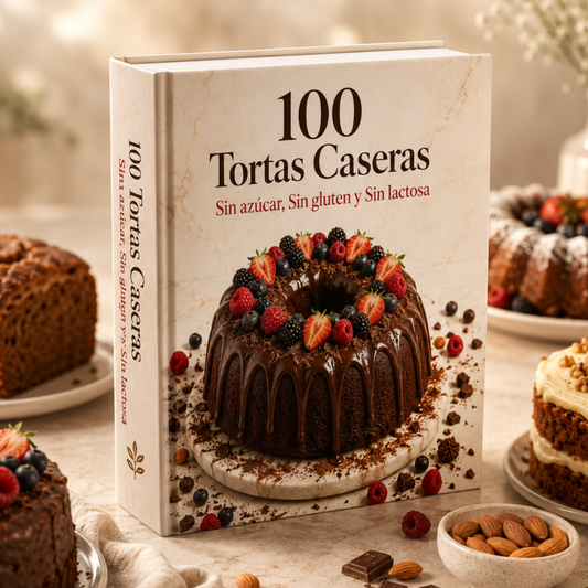 100 TORTAS CASERAS PARA DIABÉTICOS + 6 BONUS DE REGALO